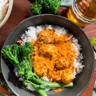 Food kipballetjes proteine curry miljuschka