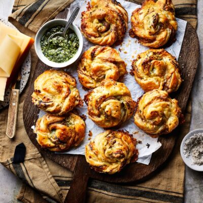 Kaashapjes pesto miljuschka