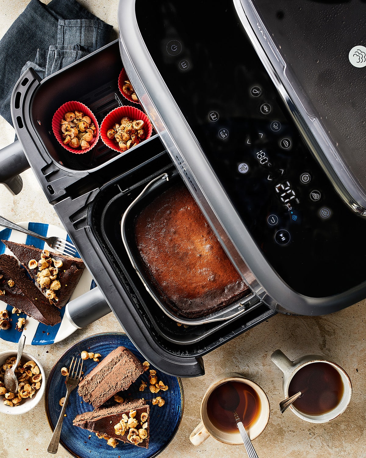 Chocolade basque cheesecake Miljuschka airfryer
