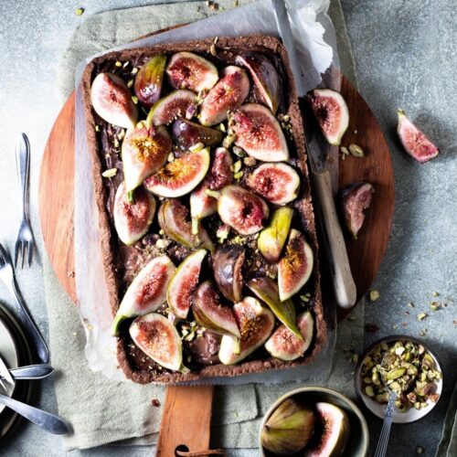 Chocolade vijgentaart