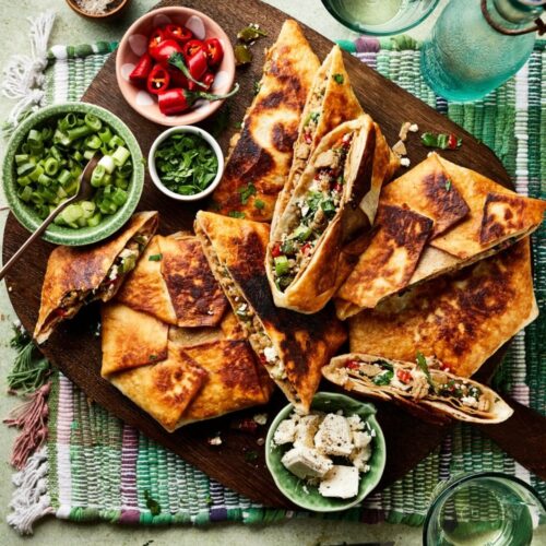 Crunchy wrap met kipgehakt