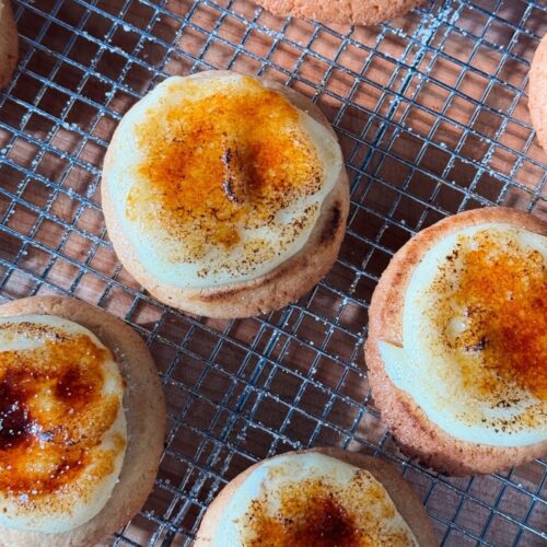 Food Lemon creme brulee cookies