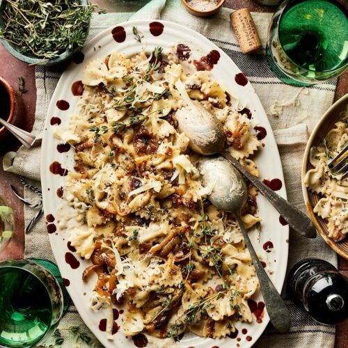 French onion pasta