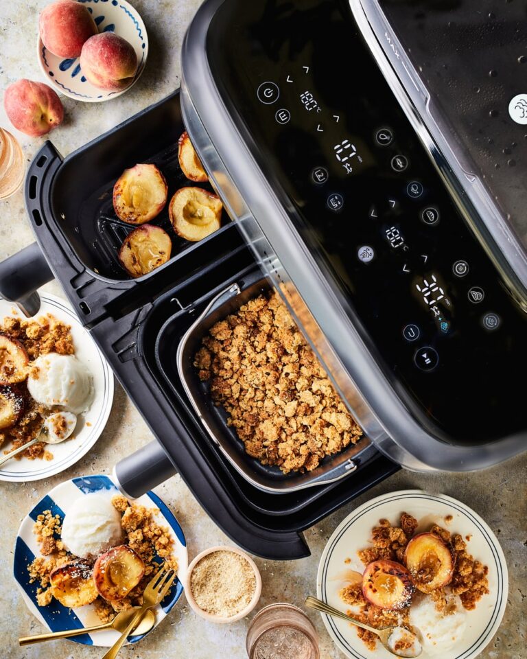 Gebakken perzik met crumble miljuschka