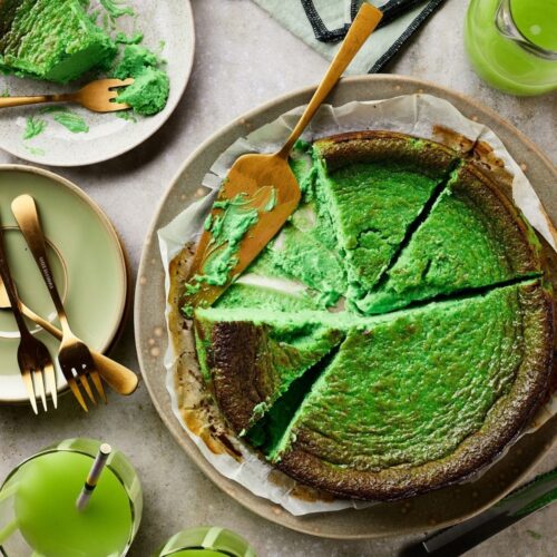 Pandan basque cheesecake (2)