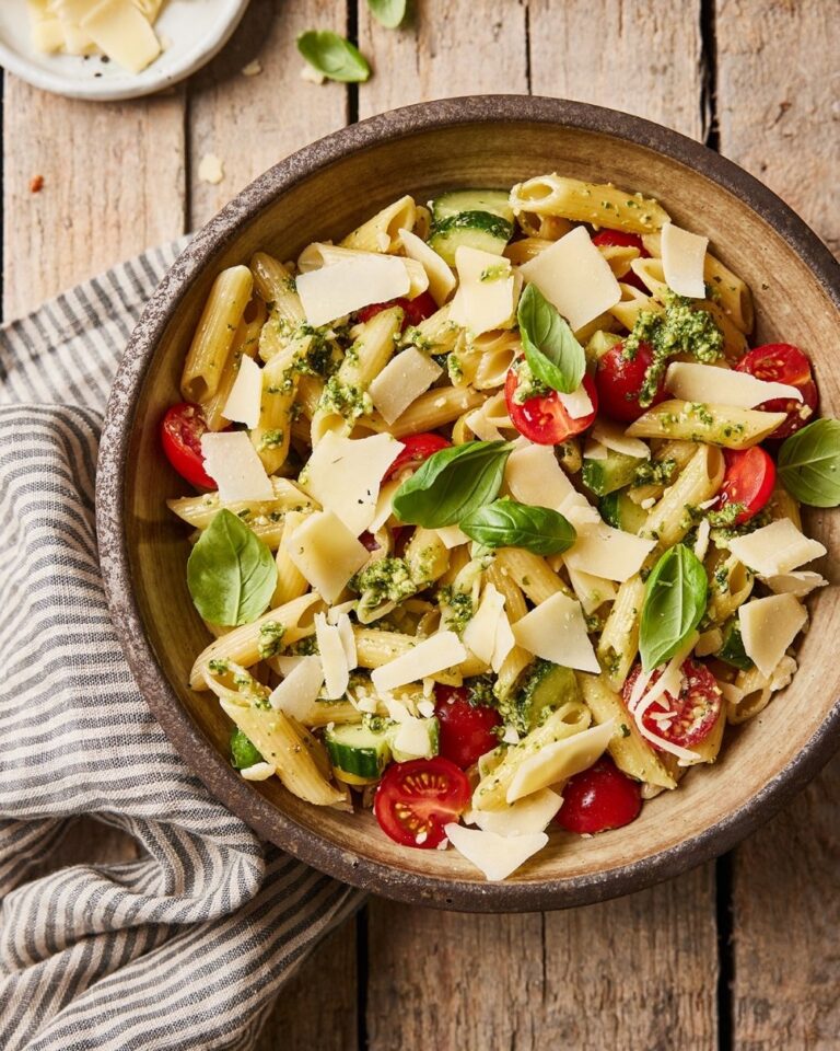 Pasta pesto salade