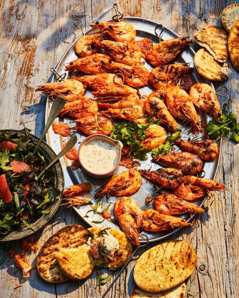 gamba's met Mexicaanse dip