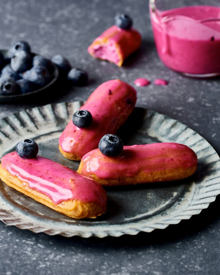 Bosbessen éclairs