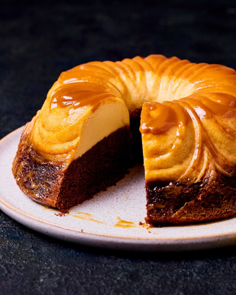 Chocolade flan cake