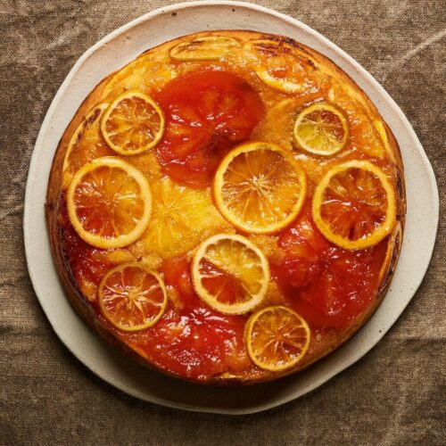 Citrustaart van amandelbeslag