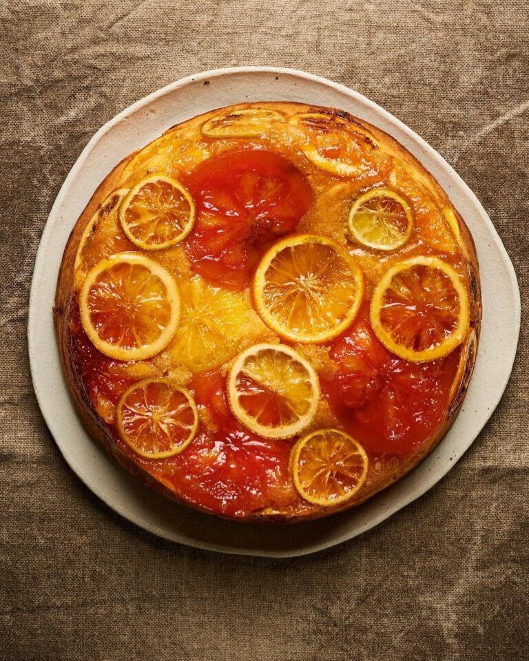 Citrustaart van amandelbeslag