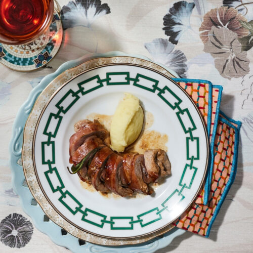 Kalfssaltimbocca met mascarpone aardappelpuree