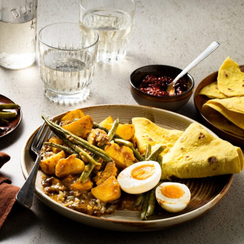 Vegetarische roti masala