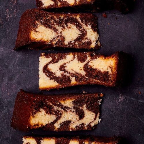 Zebracake van oliebeslag