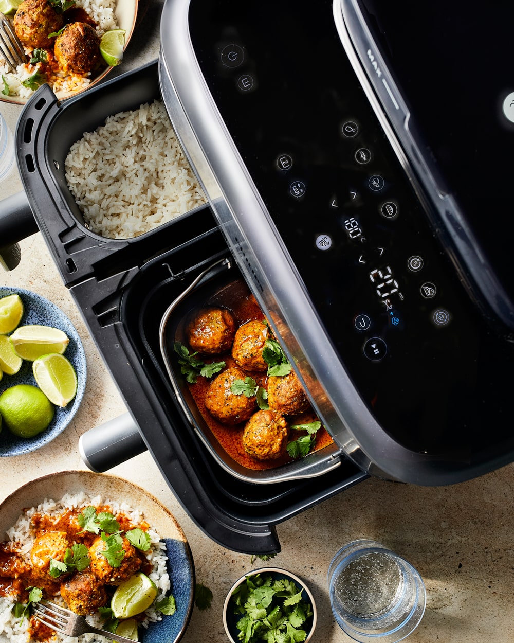 Curry uit airfryer miljuschka