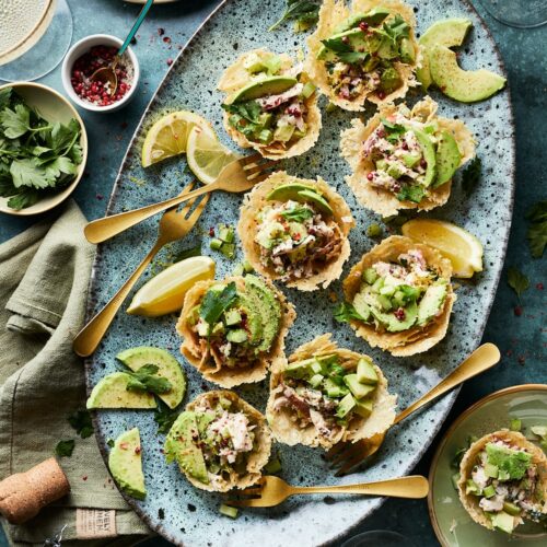 Kaasbakjes met salade miljuschka