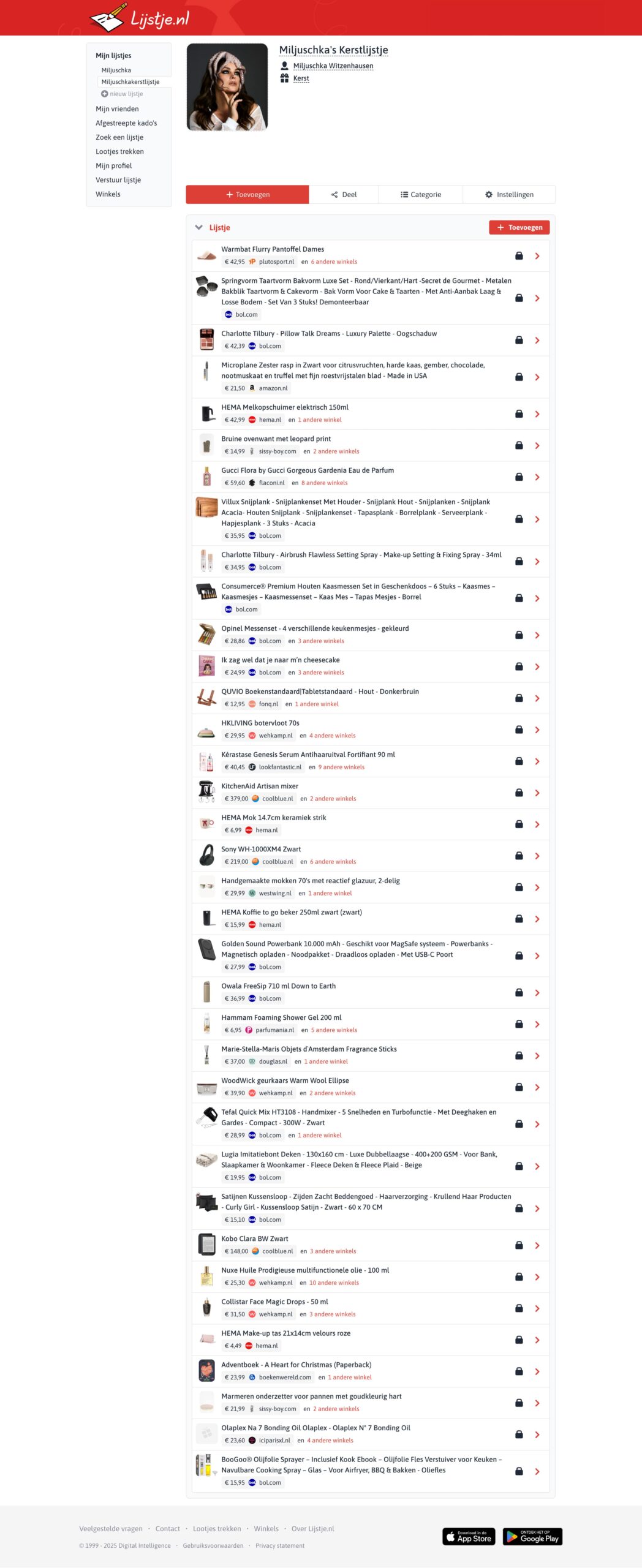 Lijstje nl Miljuschkakerstlijstje kerst miljuschka