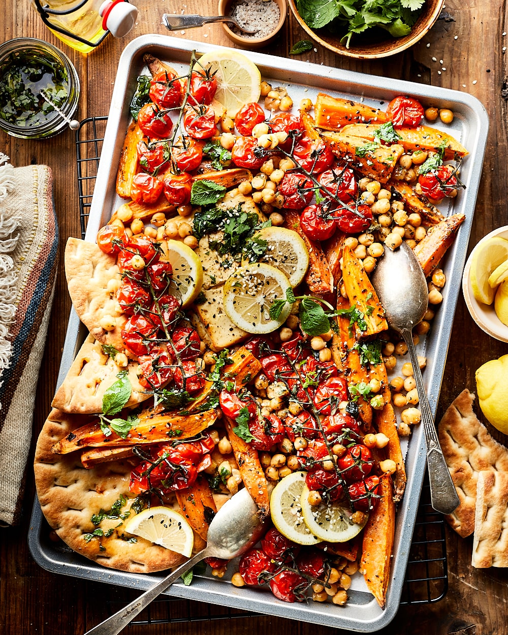 Traybake zoete aardappel miljuschka