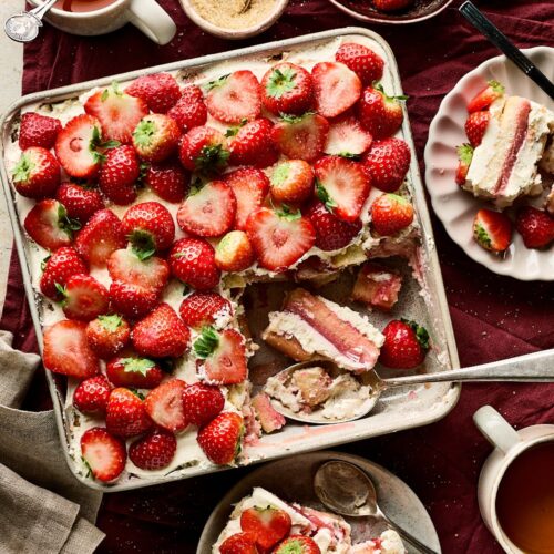 Aardbei tiramisu miljuschka