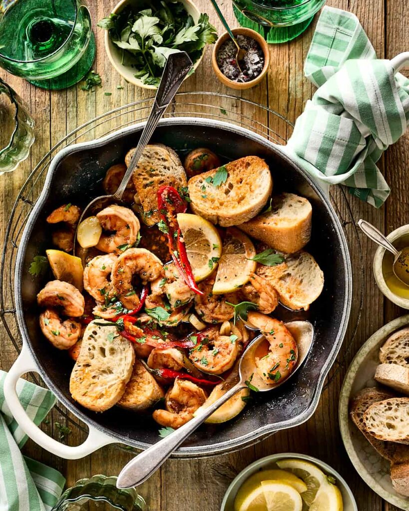 Miljuschka Gamba's van de bbq recept gamba's in olie