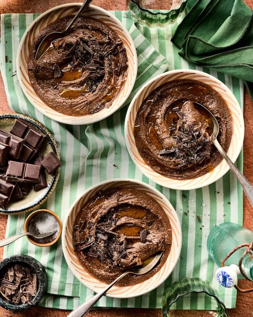 Miljuschka chocolade mousse recept met olijfoliejpg