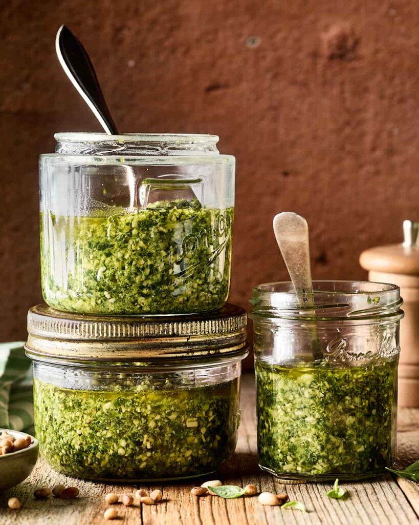 Pesto braun Pesto recept zelf pesto maken Miljuschka