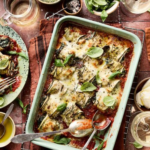 Courgette rolletjes lasagne miljuschka
