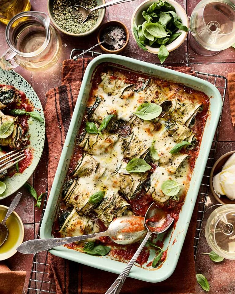 Courgette rolletjes lasagne miljuschka