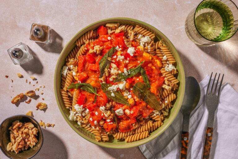 Creamy Goat s Cheese Rigatoni with Fried Sage
