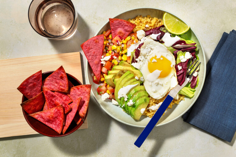 Mexican Style Bulgur Bowl with Fried Egg & Avocado