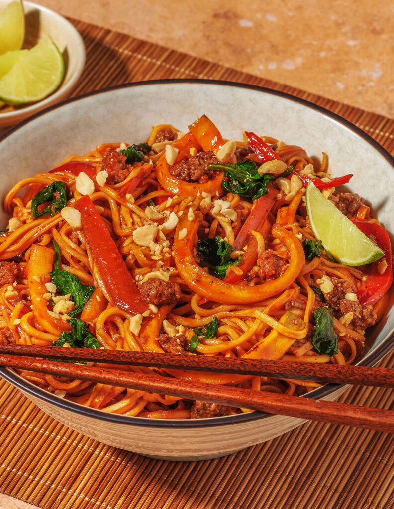 Hoisinnoodles met beef weekmenu miljuschka