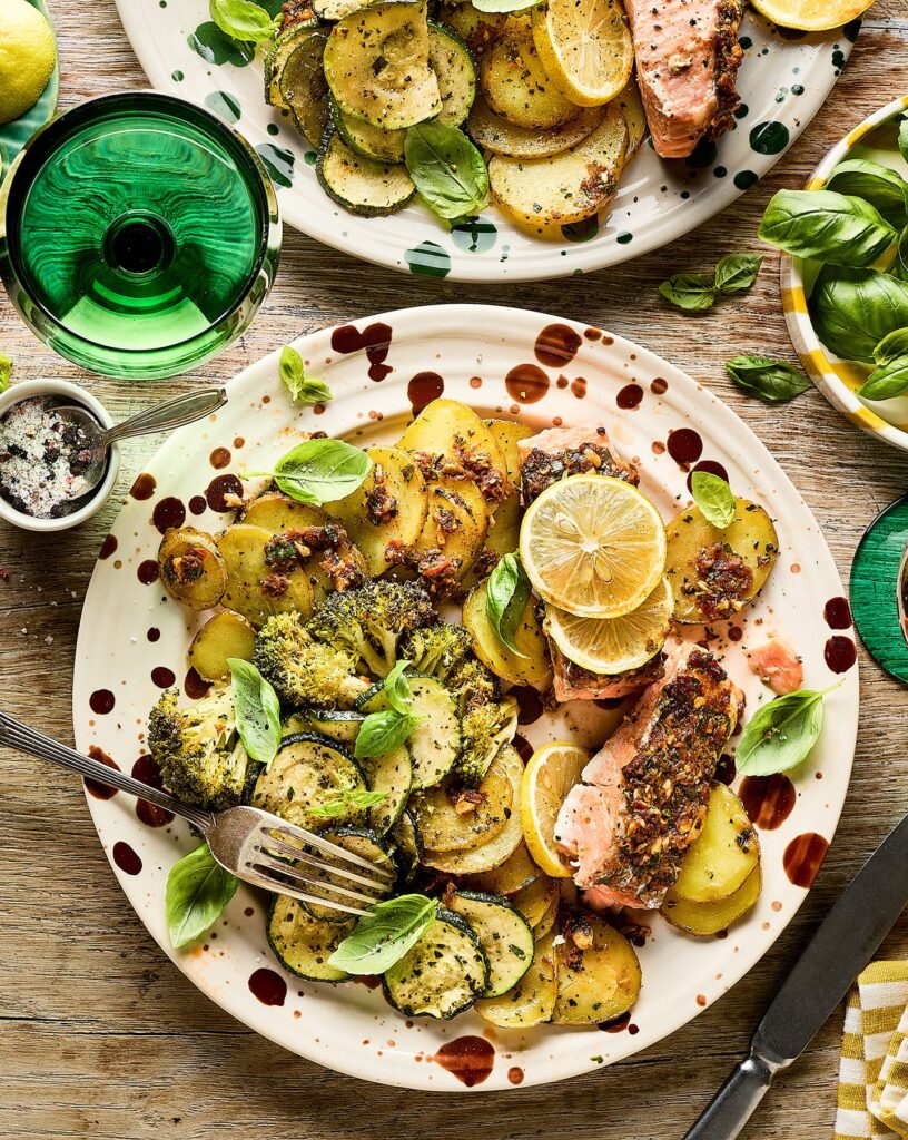 Traybake zalm weekmenu miljuschka